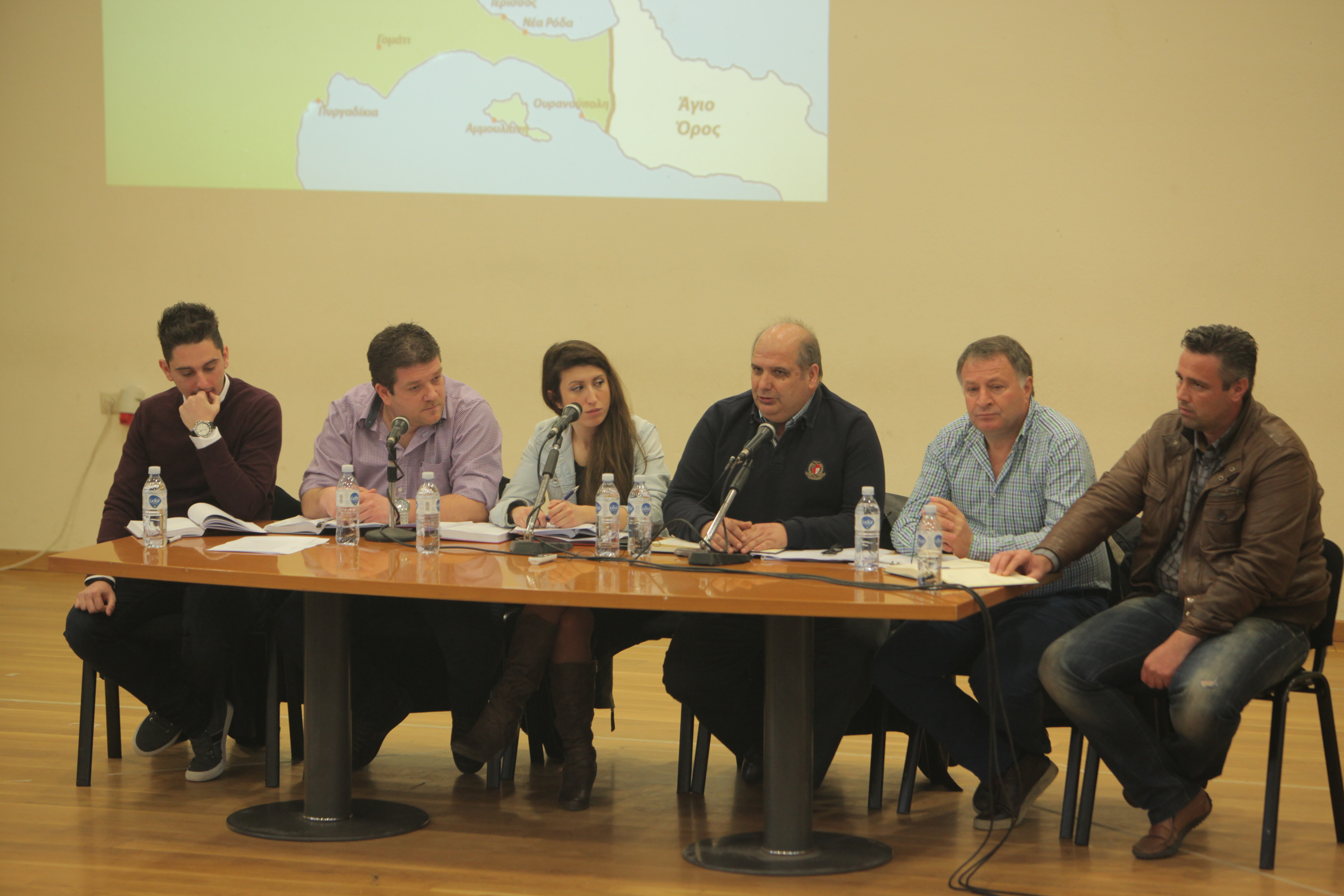 Στιγμιότυπο σπο τη συνέντευξη τυπου